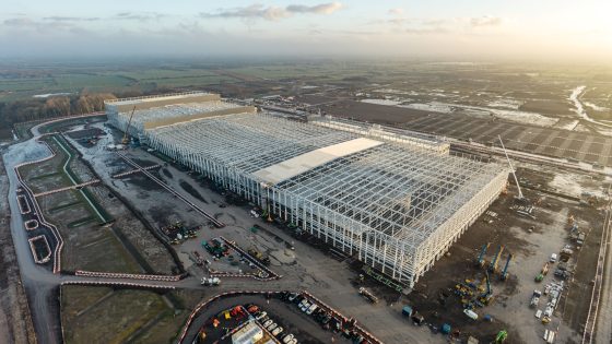 Steel frame for £4bn Bridgwater battery plant complete clearing way for next stage