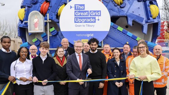 TBM launched on National Grid’s 2.2km power tunnel under the Thames